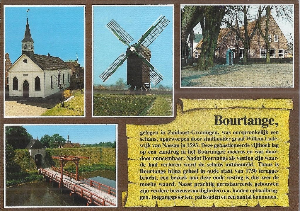 C398 Ongelopen ansichtkaart Bourtange, Ophalen of Verzenden, 1980 tot heden, Ongelopen