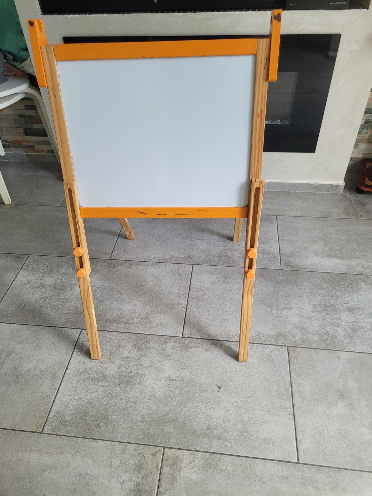 Houten kinder schildersezel met krijt- en whiteboard, Ophalen of Verzenden, Gebruikt, Knutselen