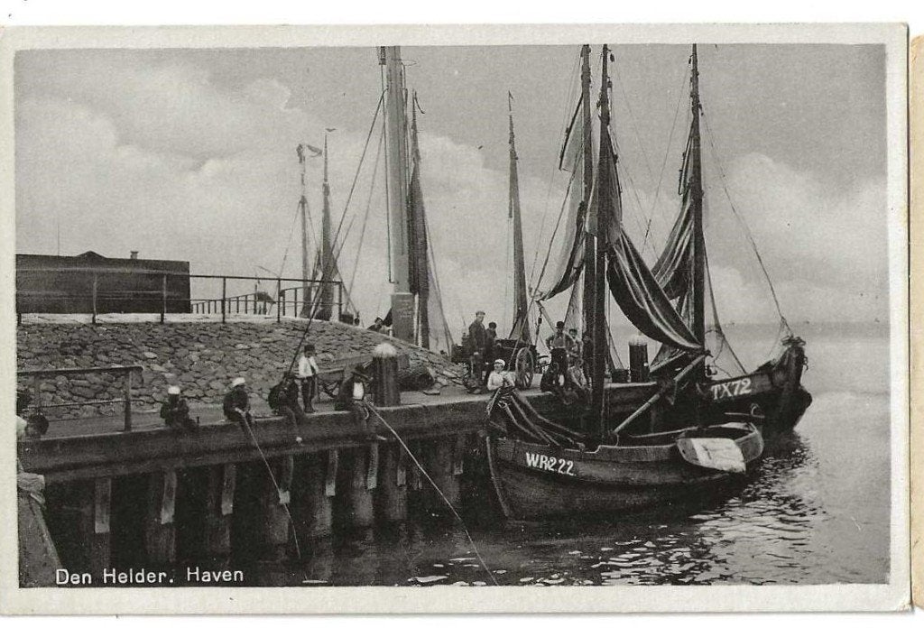 Jt28-136  Visserij-Den Helder-Wieringen -Texel, Verzenden, 1920 tot 1940, Ongelopen, Noord-Holland