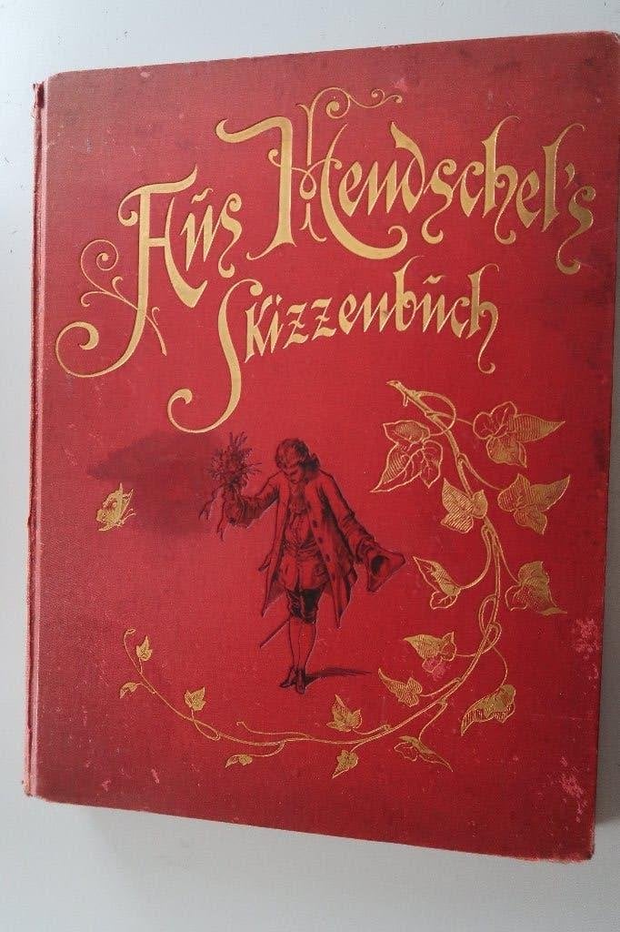 Hüs henschel`s skizzenbüch,schetsboek van A. Hendschel-1875, Ophalen of Verzenden, Martin Rommel