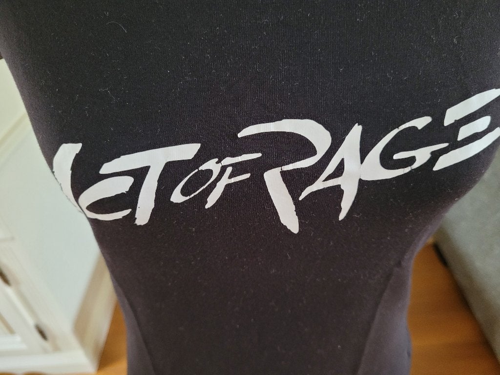 AMISU act of rage festival tshirt shirt mt L valt m 38 zgan, Maat 38/40 (M), Zwart, Nieuw, Ophalen of Verzenden