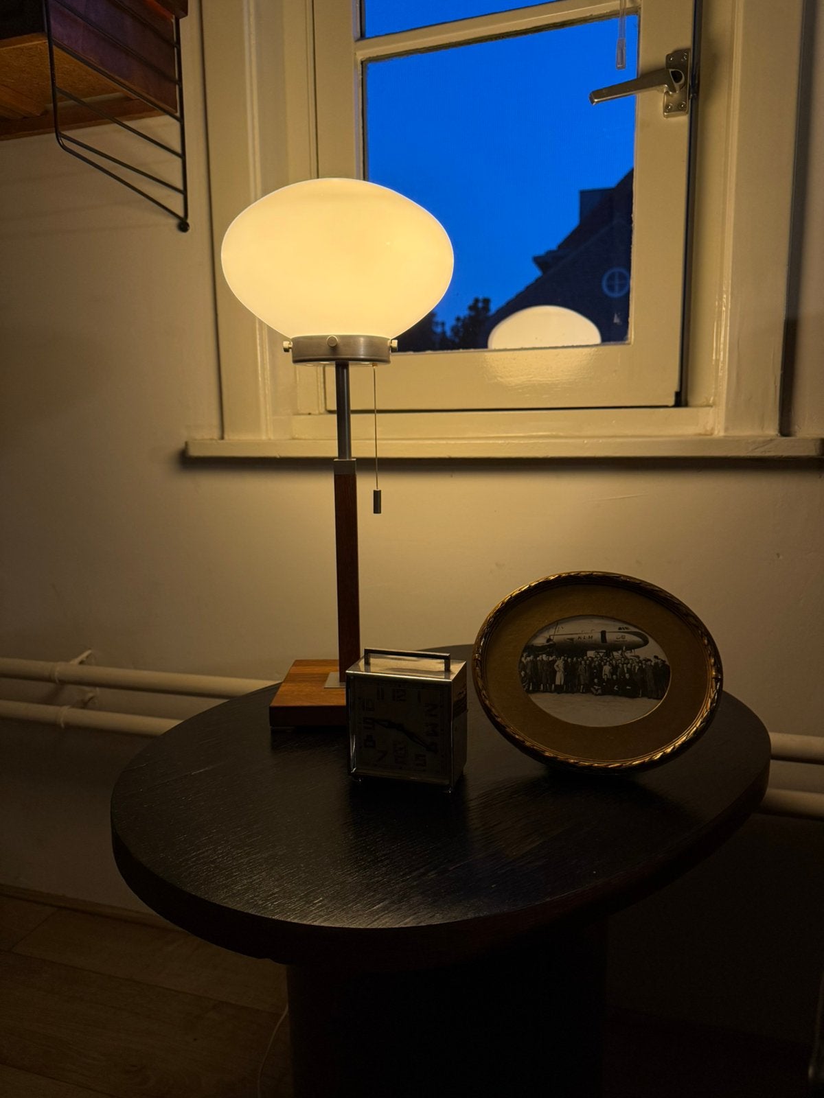 Zeldzame vintage IKEA Läreda tafellamp Post Modern jaren 90, Ophalen of Verzenden, Zo goed als nieuw, Glas, Minder dan 50 cm