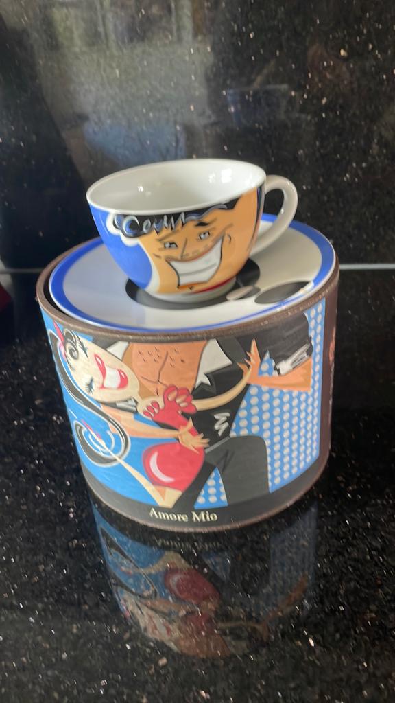 Clemens Briels Herman Brood kunstkopje en schotel, Ophalen