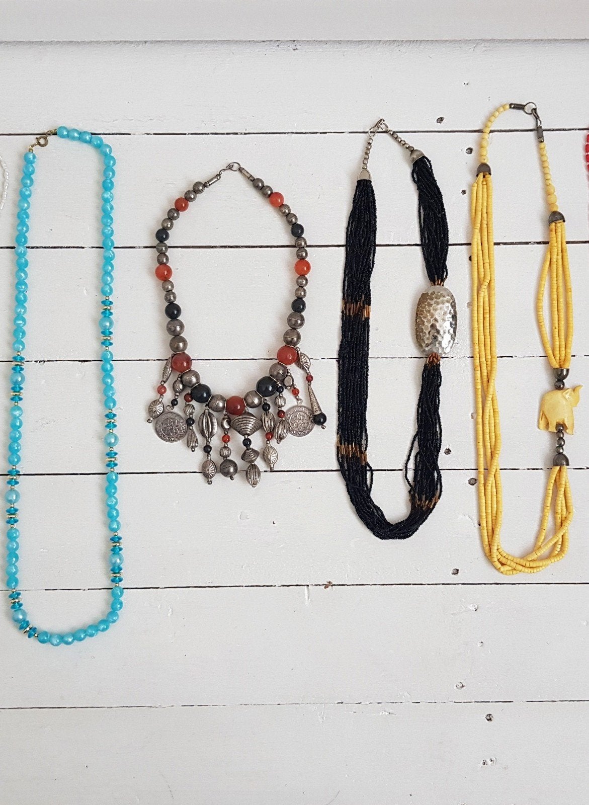 verzameling kralenkettingen sieraden kettingen, Ophalen of Verzenden, Zo goed als nieuw, Overige materialen