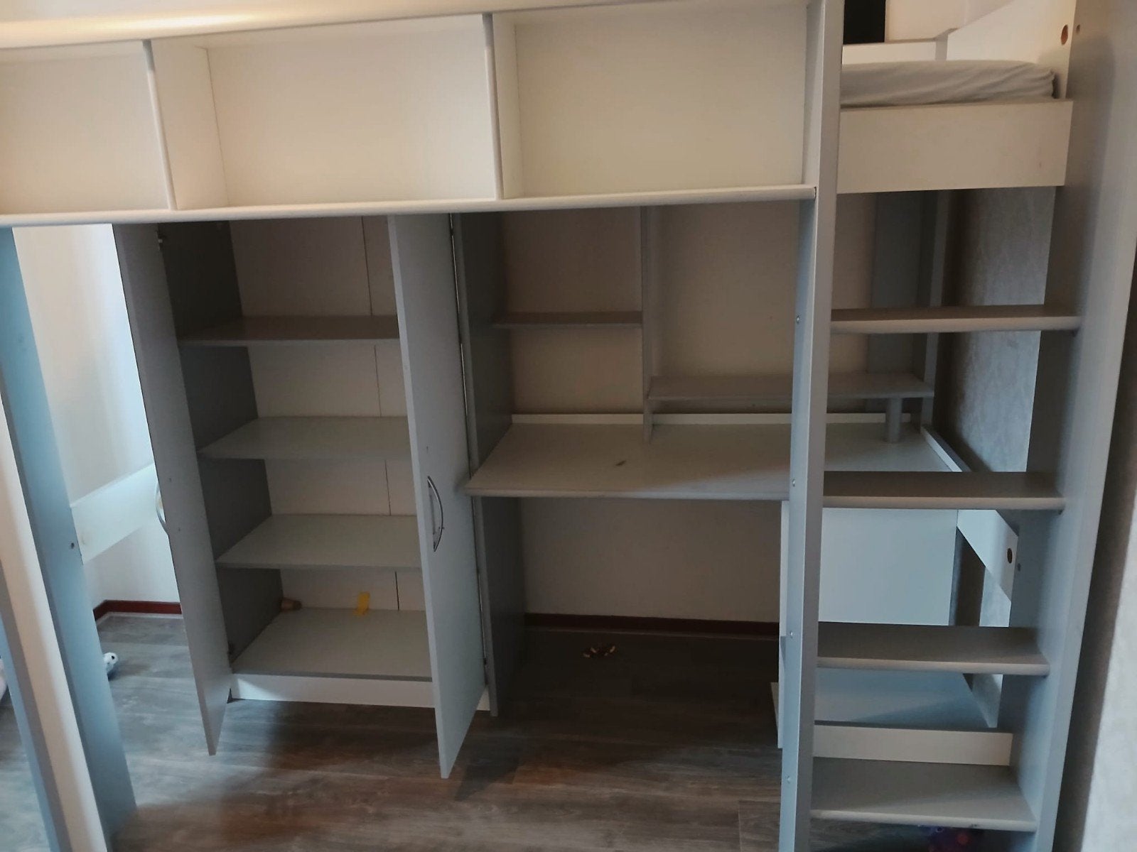 mooie hoogslaper met bureau, Ophalen, Gebruikt, Eenpersoons, 190 cm of minder