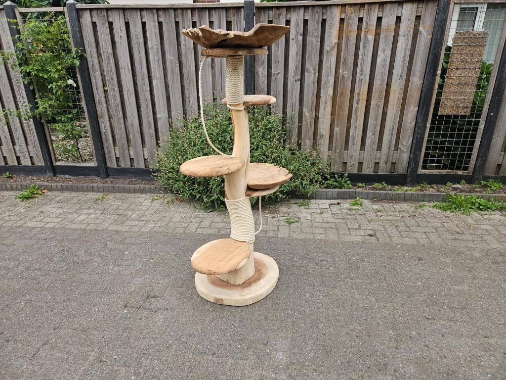 Krabpaal Simba 150cm. Suarhouten ligpaal. NIEUW!, Ophalen of Verzenden, Nieuw, Krabpaal