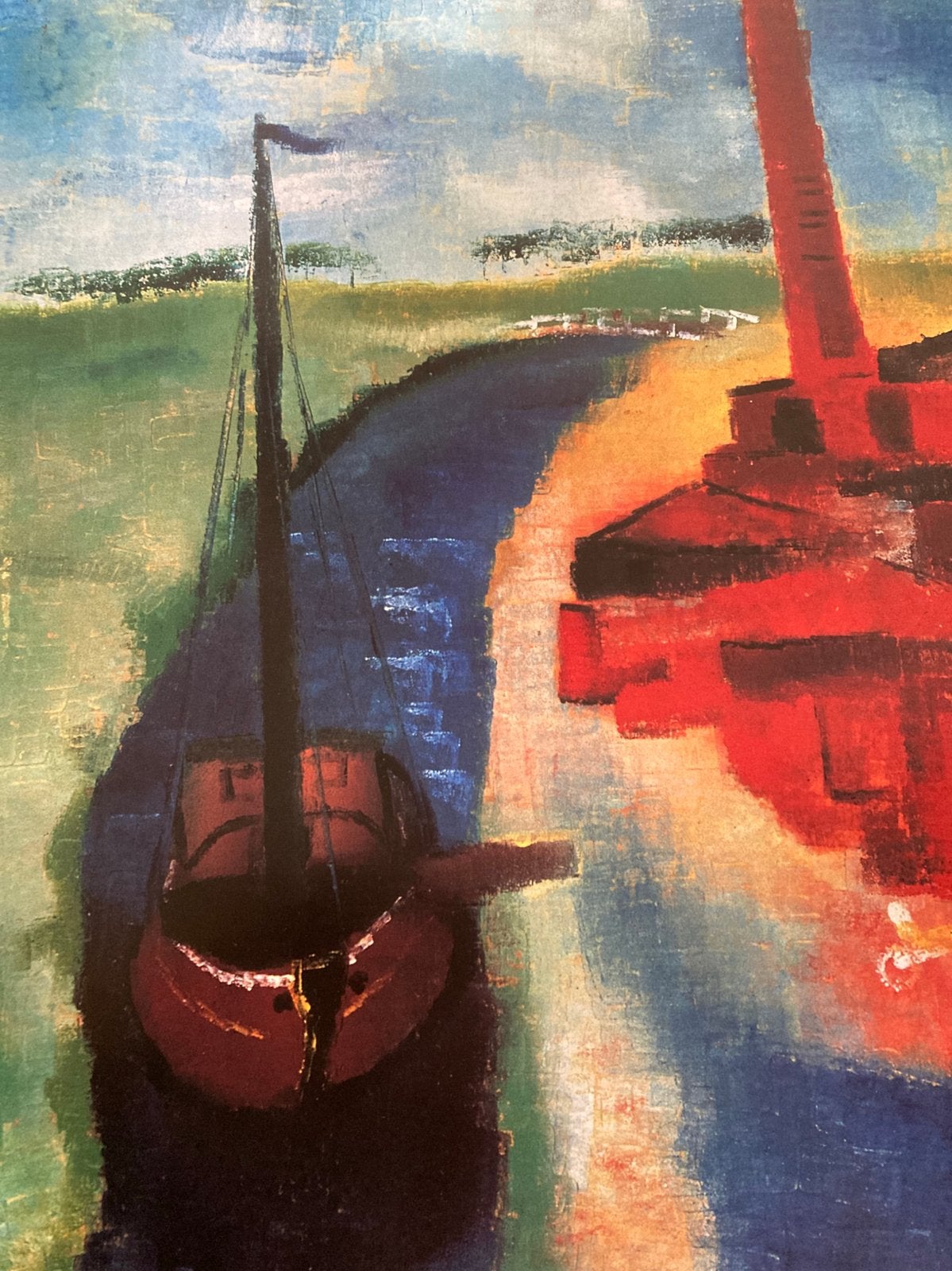 Koppermaandagprent 2007 H.N. Werkman 'Steenfabriek', Antiek en Kunst, Kunst | Litho's en Zeefdrukken, Ophalen of Verzenden, Landschappen
