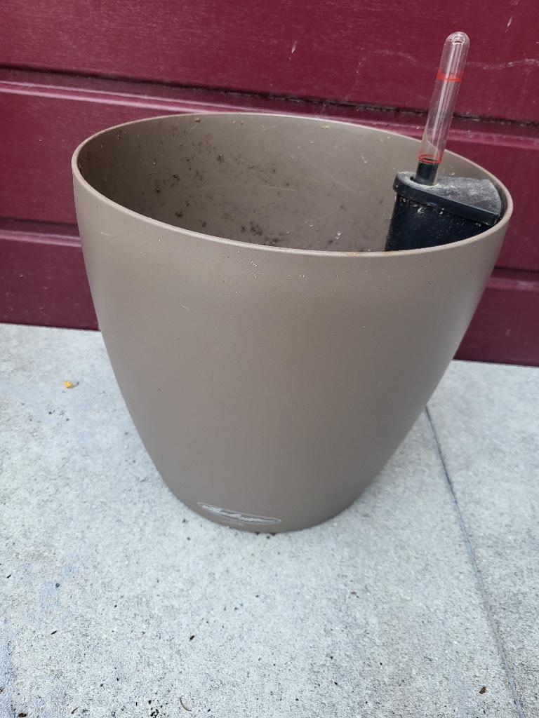 LECHUZA Bloempot Classico bruin, Kunststof, Minder dan 30 cm, Minder dan 60 cm, Rond