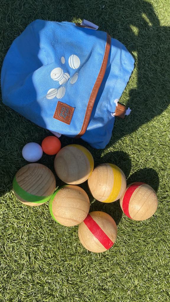 schommel, bouncer, jeux de boules, skateboard en slinger, Ophalen, Zo goed als nieuw
