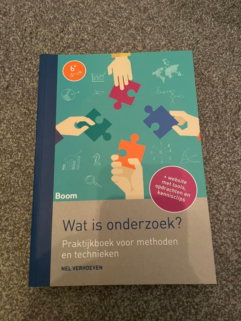 Wat is onderzoek? 6e druk, Boeken, Ophalen of Verzenden, Beta, Nieuw, HBO
