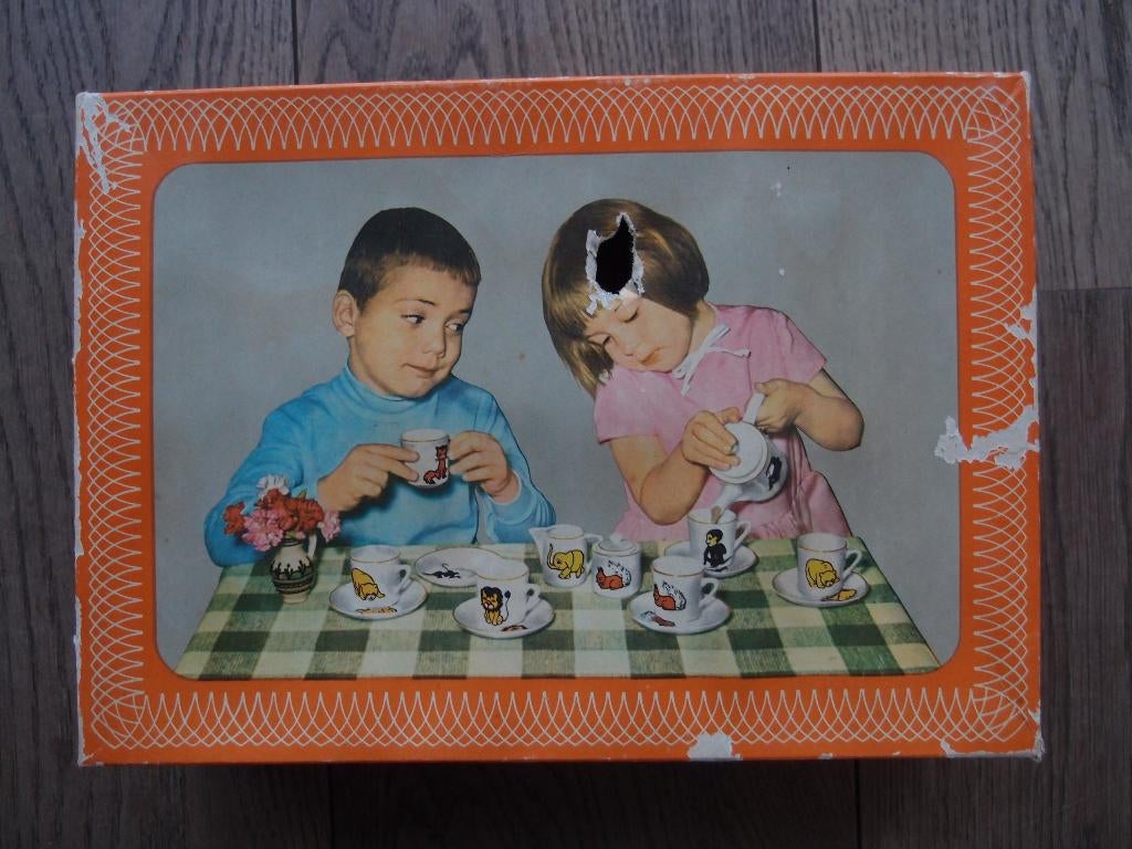 Mooi DE kinder thee servies originele doos 1975 - 1980, Ophalen of Verzenden