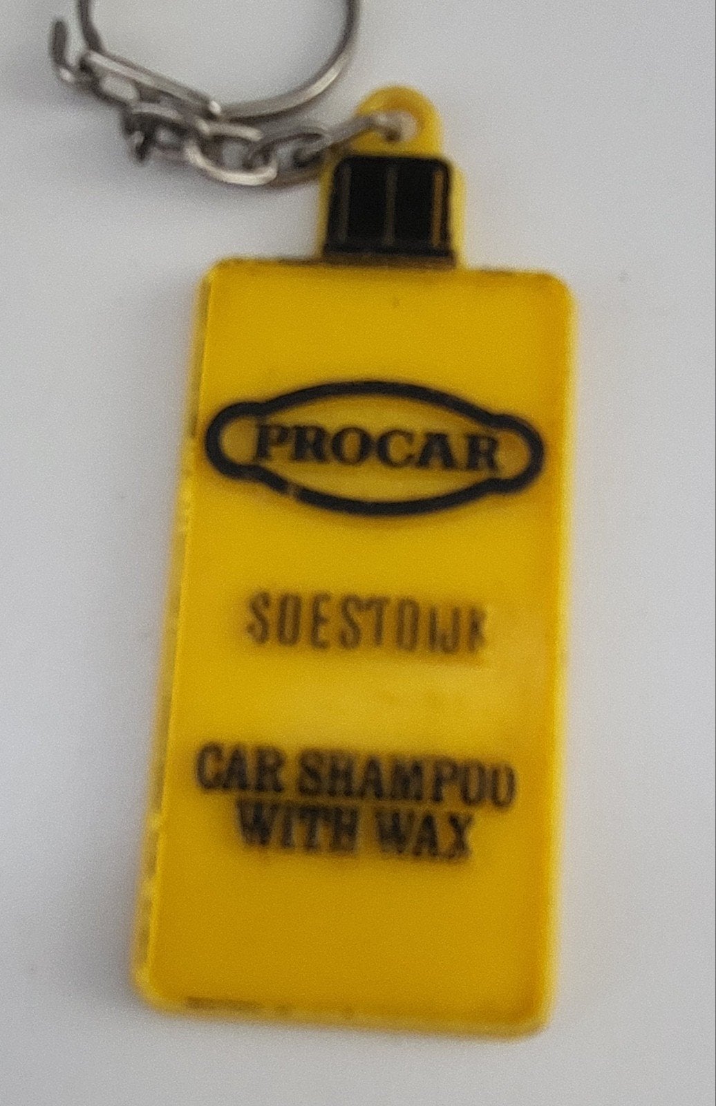Vintage Sleutelhanger Procar Car Shampoo Soestdijk, Ophalen of Verzenden, Gebruikt, Transport