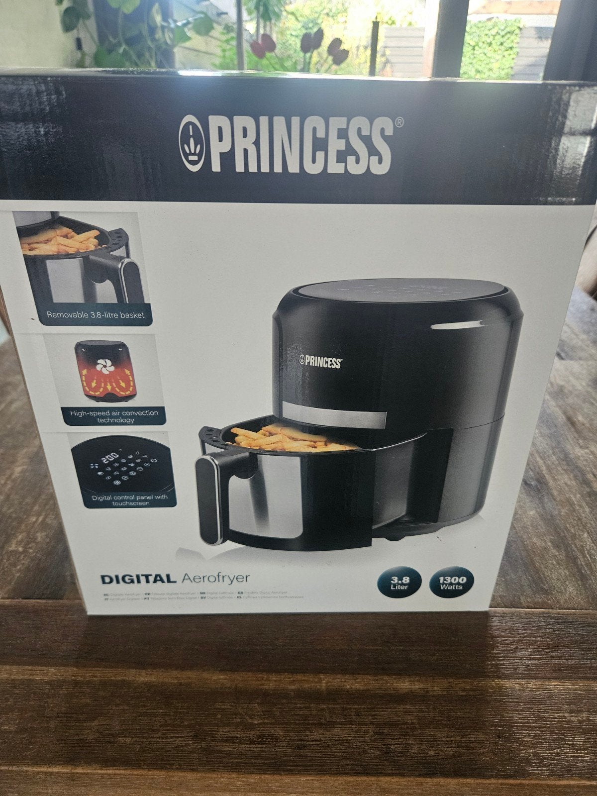 Princess Digitale Aerofryer - 3.8L, 1300W, Ophalen, Nieuw, Airfryer, 750 t/m 999 gram