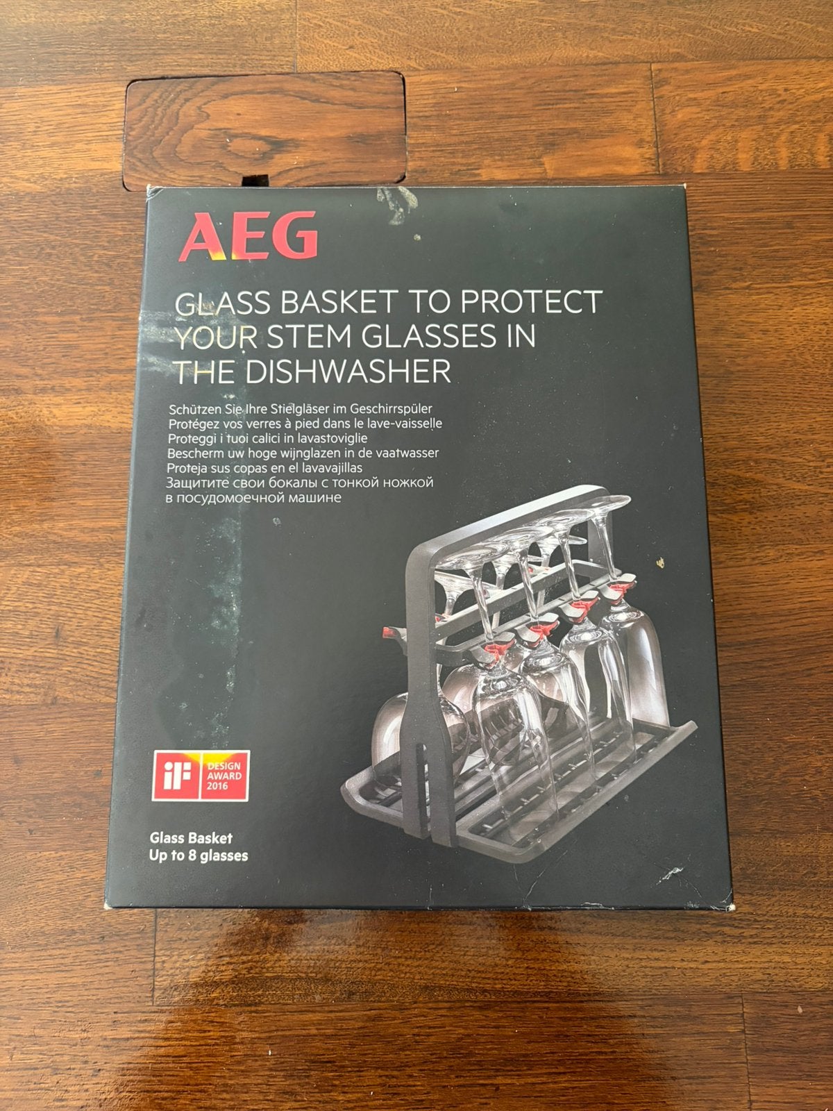 AEG A9SZGB01 Glazenrek – Voor 8 Wijnglazen – Nieuw, Verzenden, Nieuw