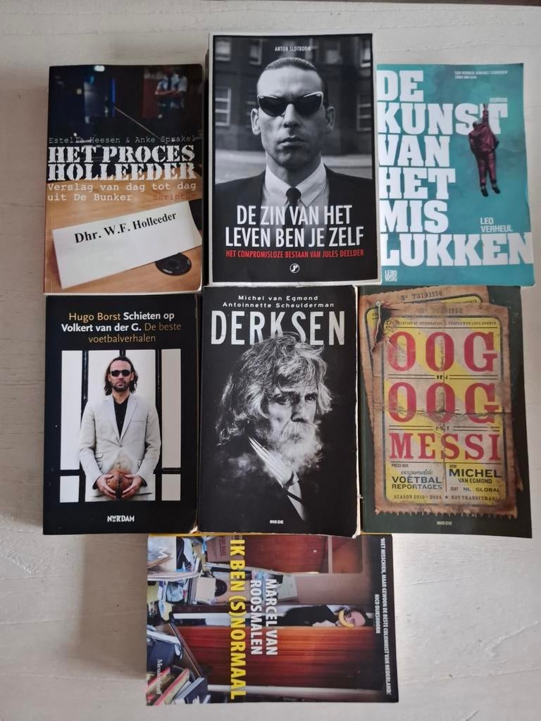 Diverse boeken: Misdaad, biografieën en sportverhalen, Ophalen of Verzenden, Gelezen, Diverse auteurs