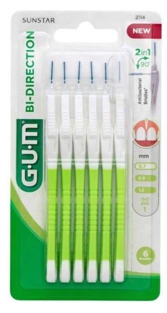 Partij GUM Bi-Direction 6 Stuks 0,7mm 2in1 Ragers, Ophalen of Verzenden, Nieuw, Overige typen