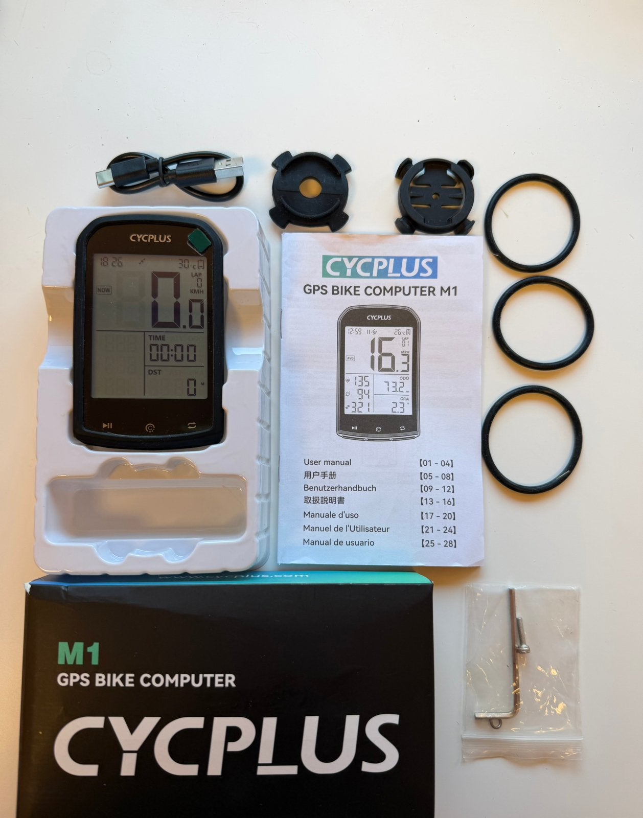 Cycplus M 1, GPS fietscomputer, Ophalen of Verzenden, GPS, Zo goed als nieuw
