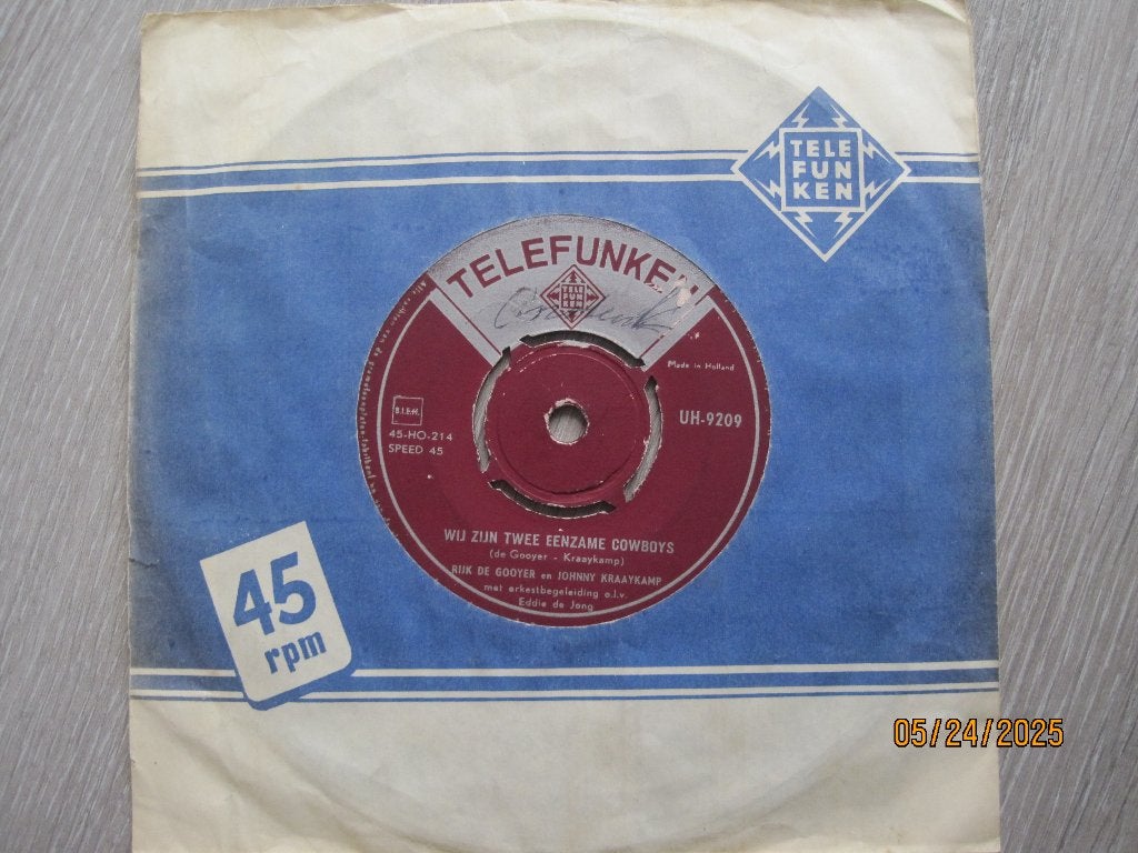 Rijk de Gooyer en Johnny Kraaykamp  -  Ik ben zo blij, Cd's en Dvd's, Vinyl Singles, Gebruikt, Originele persing, 7 inch, Ophalen of Verzenden