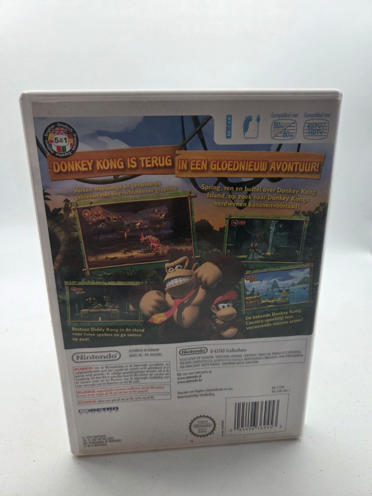 Donkey Kong Country Returns Wii - Avontuurlijk Platformspel, Nintendo, Gebruikt, 2 spelers, Eén computer
