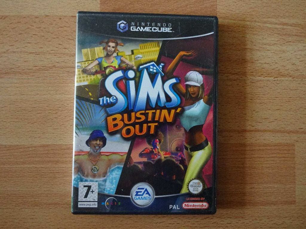 GameCube The Sims Bustin' Out , Nintendo GC Game, Gebruikt, 2 spelers, Ophalen of Verzenden, Vanaf 7 jaar
