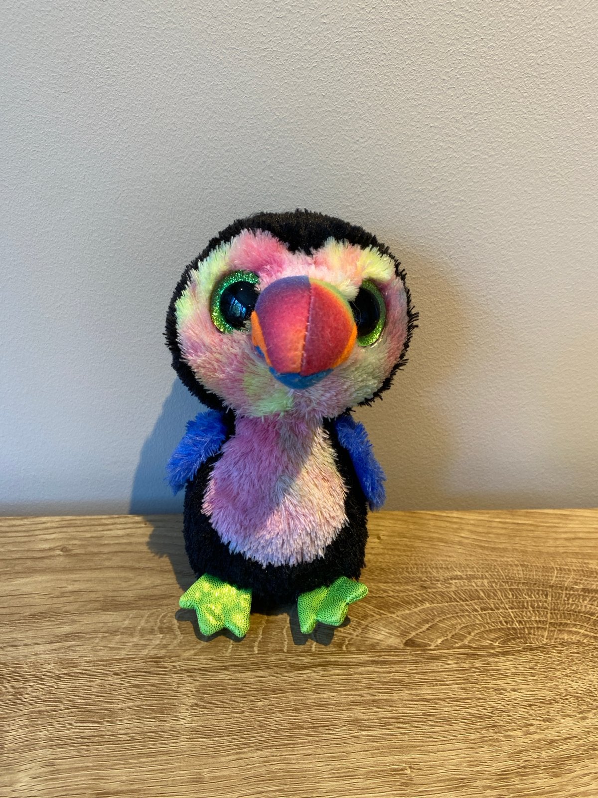 Ty Beanie Boo toekan Knuffel, Pinguïn, Ophalen of Verzenden, Zo goed als nieuw, Meerkleurig