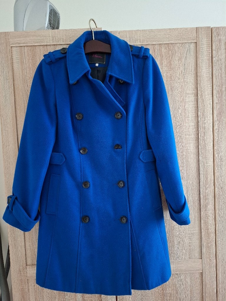 kobaltblauwe winterjas, Kleding | Dames, Blauw, Maat 46/48 (XL) of groter, Ophalen of Verzenden, Zo goed als nieuw