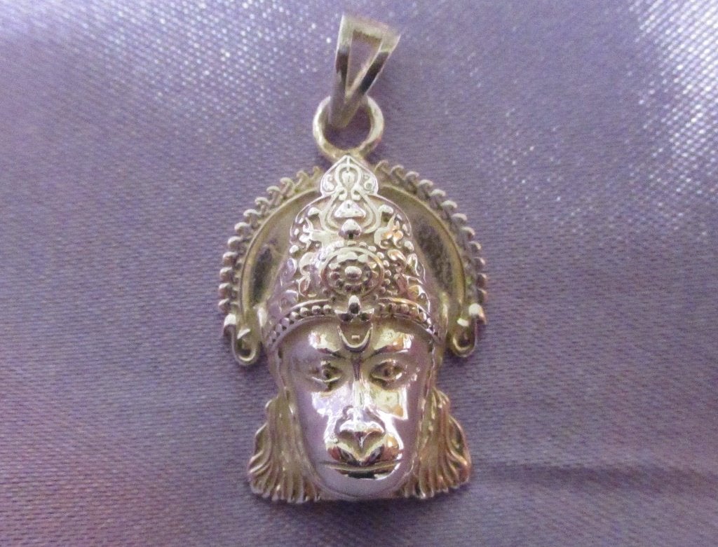 Zilveren Hindoegod Hanuman kettinghanger, Verzenden