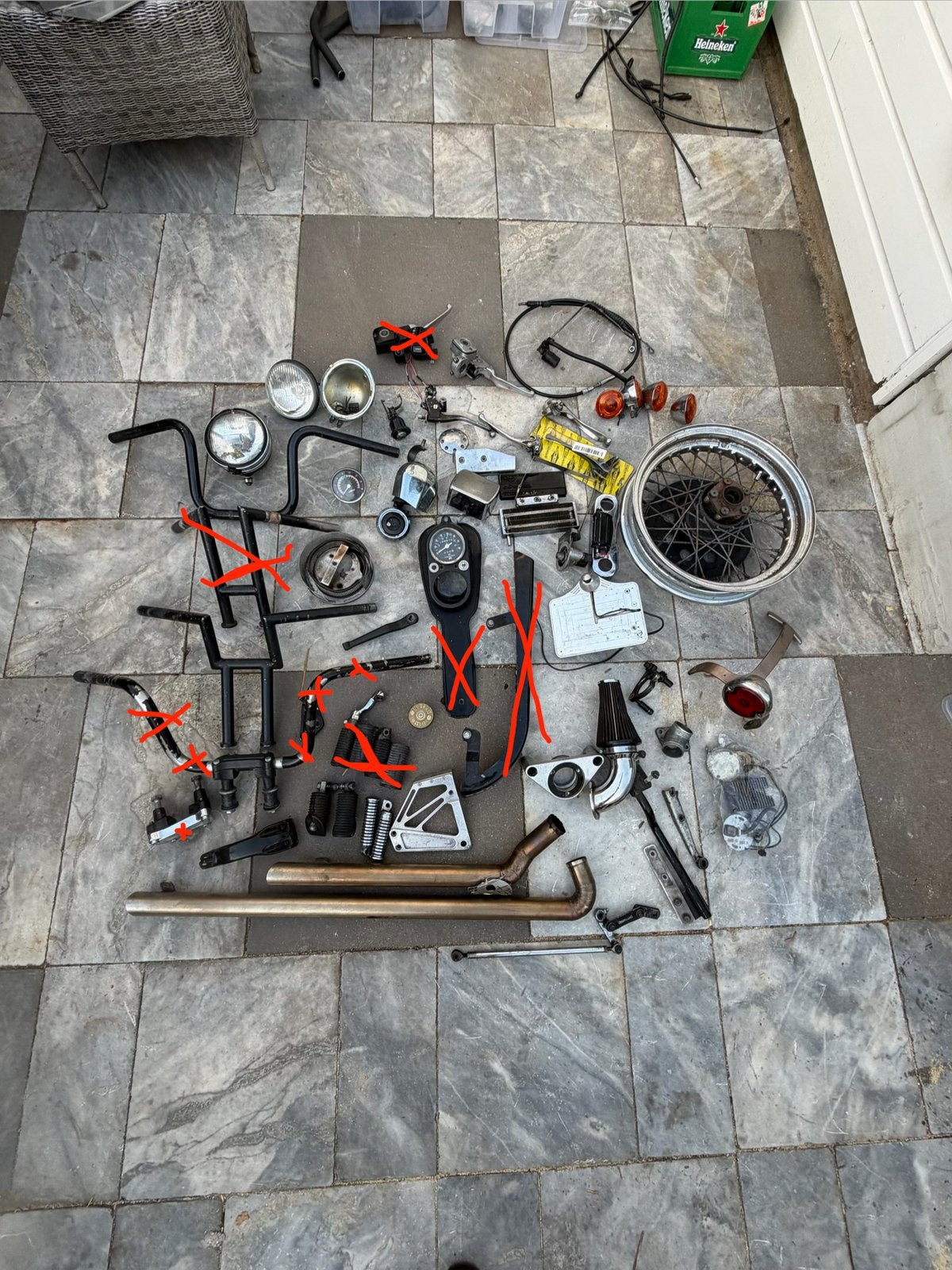 Harley Davidson onderdelen: Dyna, Shovelhead, Sportster, Ophalen, Gebruikt
