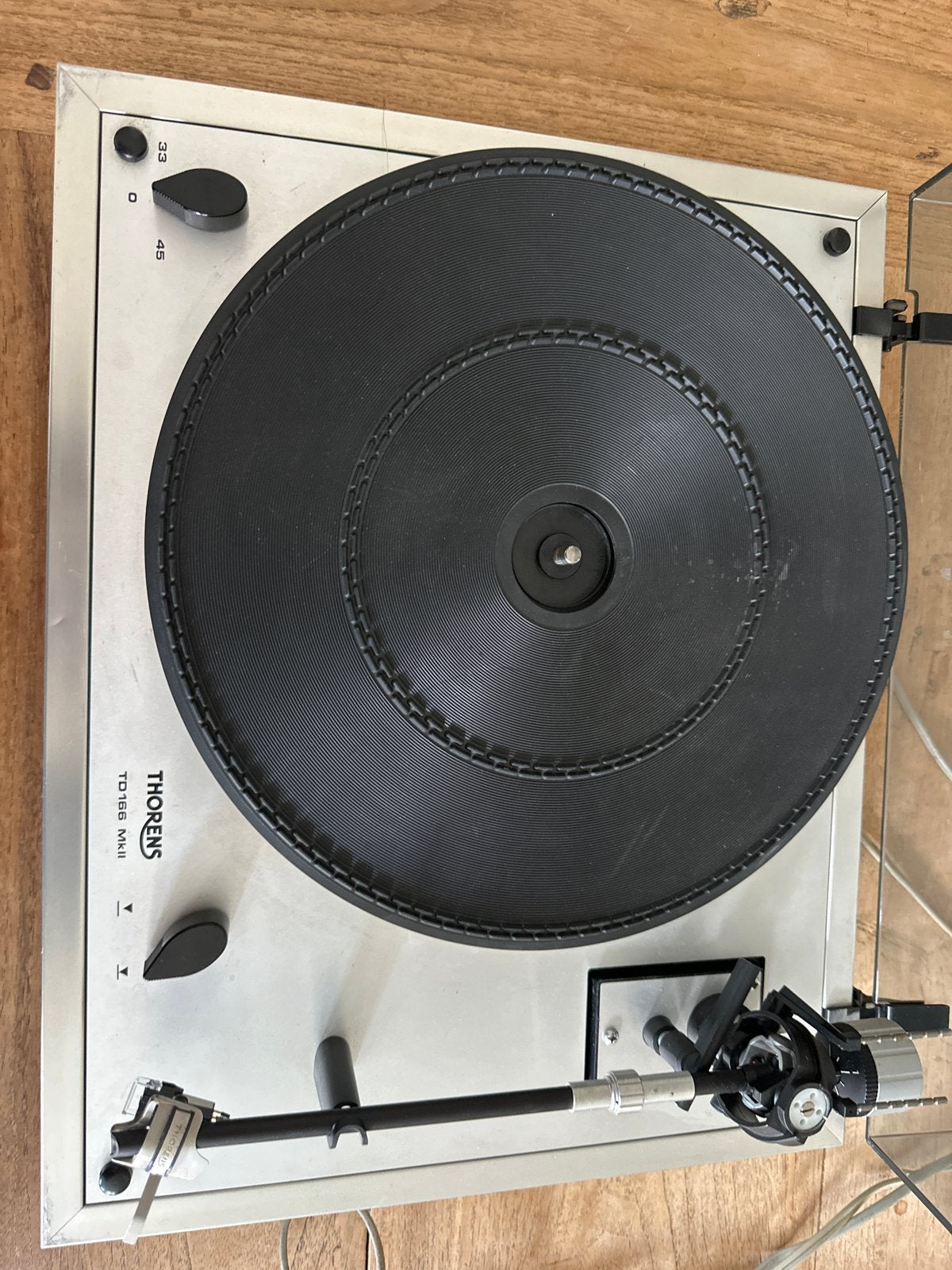 Thorens TD 166 MKII Platenspeler - Klassieke Hifi, Ophalen of Verzenden, Gebruikt, Platenspeler, Thorens