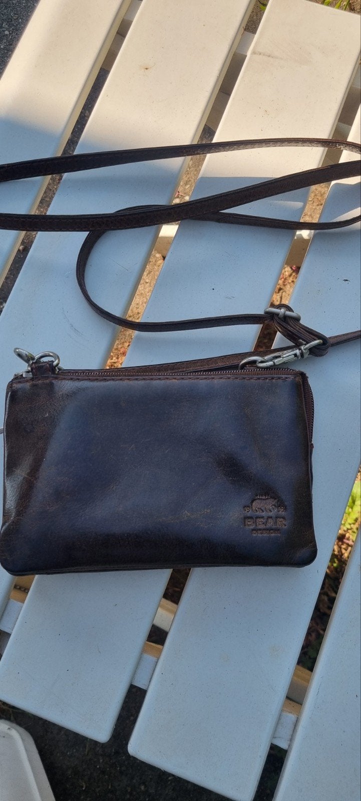 klein handtasje of portemonnee tasje, Ophalen of Verzenden, Zo goed als nieuw, Bruin, Handtas