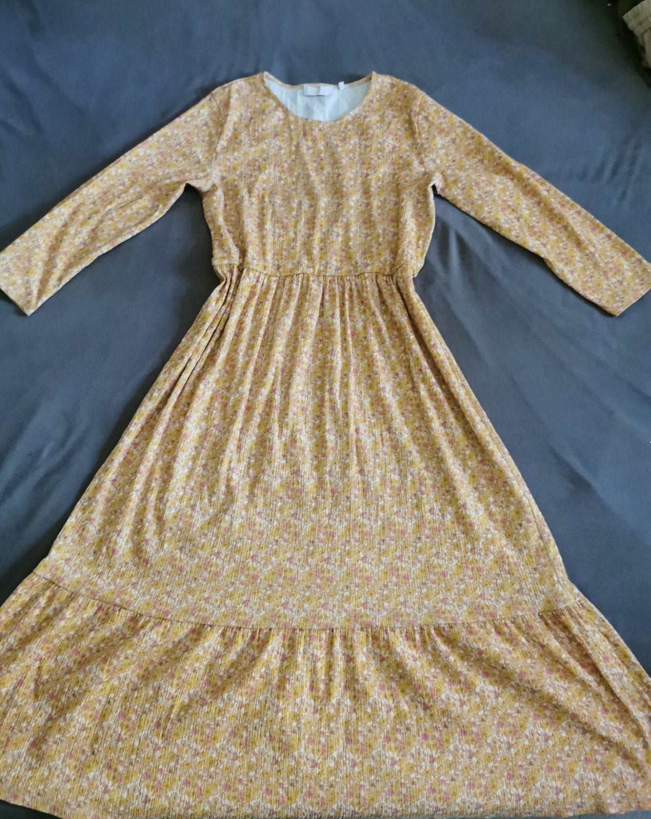Jurk retro vintage alternatief hippie klassiek sexy ibiza, Ophalen of Verzenden, Zo goed als nieuw, Maat 42/44 (L), Onder de knie