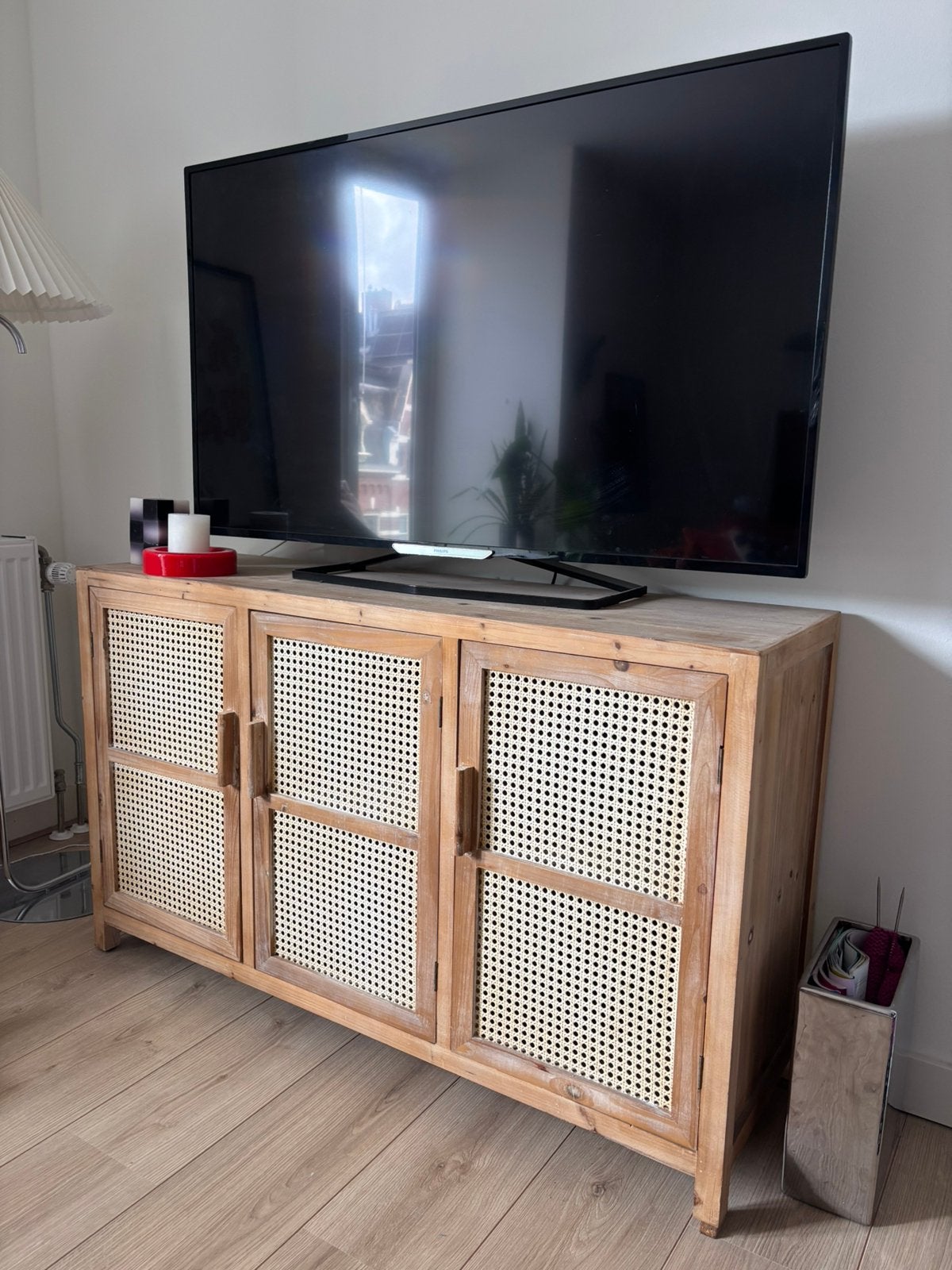 Rotan dressoir - webbing dressoir bandung xenos, Huis en Inrichting, Ophalen, Met deur(en), 100 tot 150 cm, Zo goed als nieuw