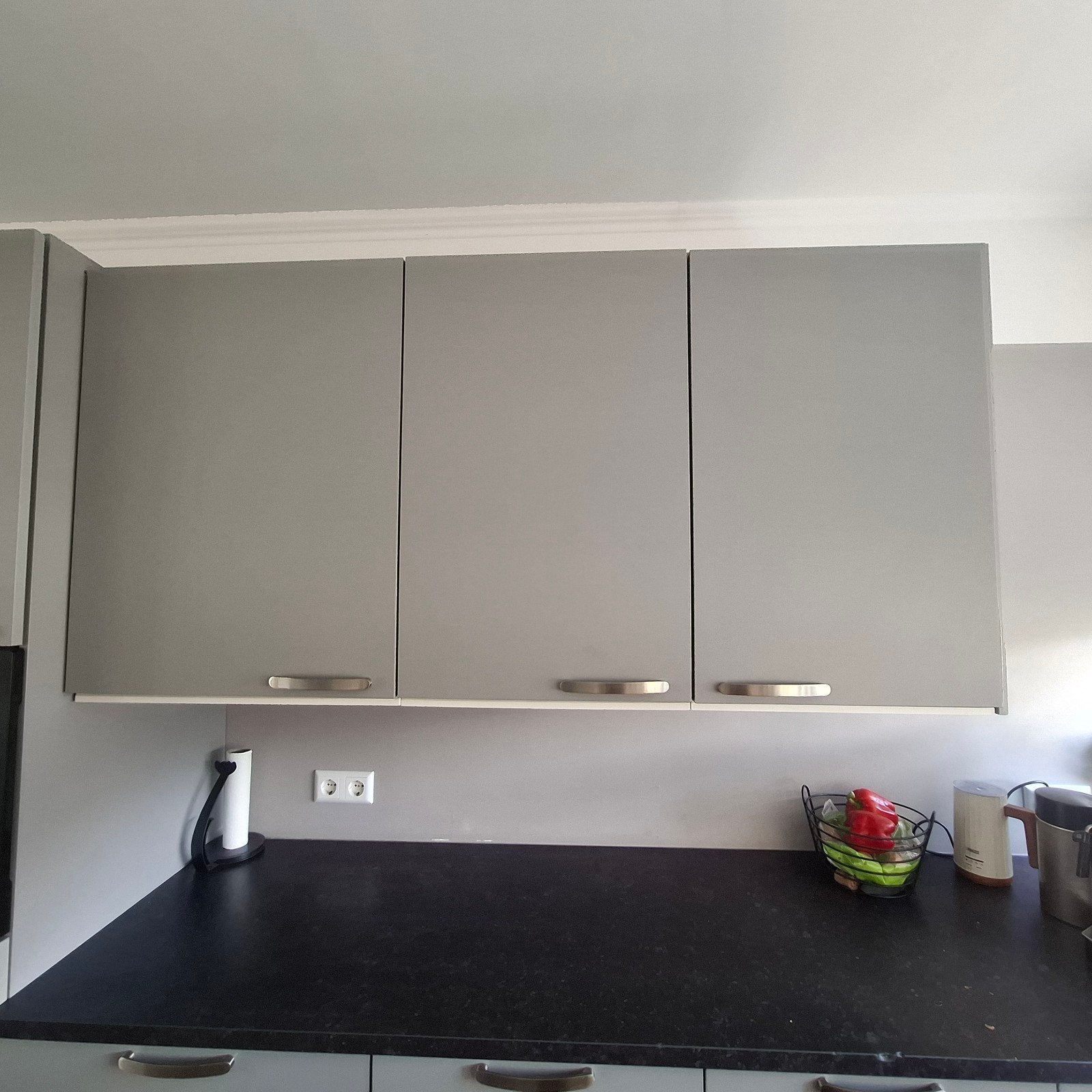 Beweegbaar deel/lift voor keukenkastjes met 3 licht grijze k, Ophalen, Gebruikt, Grijs