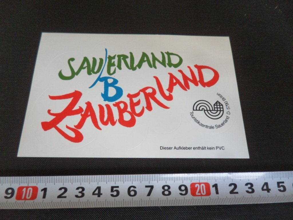 sticker SAU(B)ERLAND Zauberland, Ophalen, Zo goed als nieuw