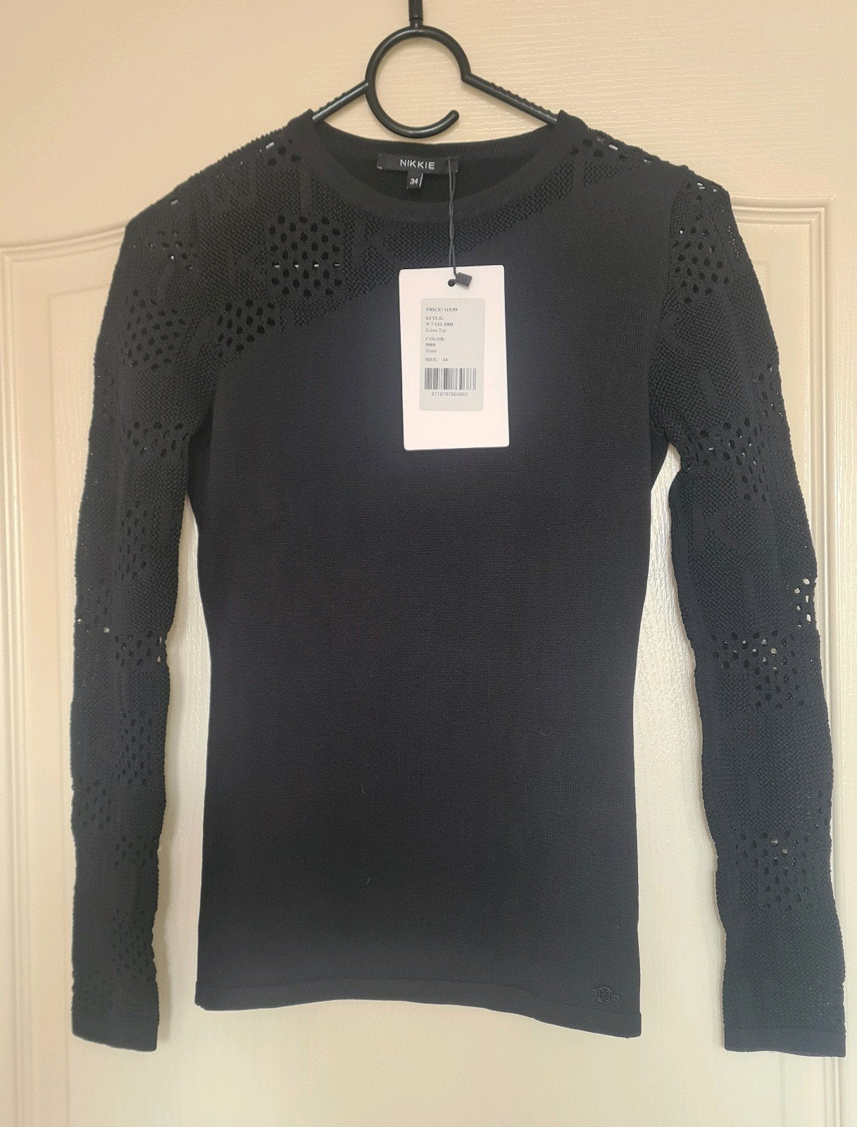 Nikkie Kate Moss Knit Top Zwart Maat 34 Nieuw, Zwart, Nieuw, Ophalen of Verzenden, Nikkie