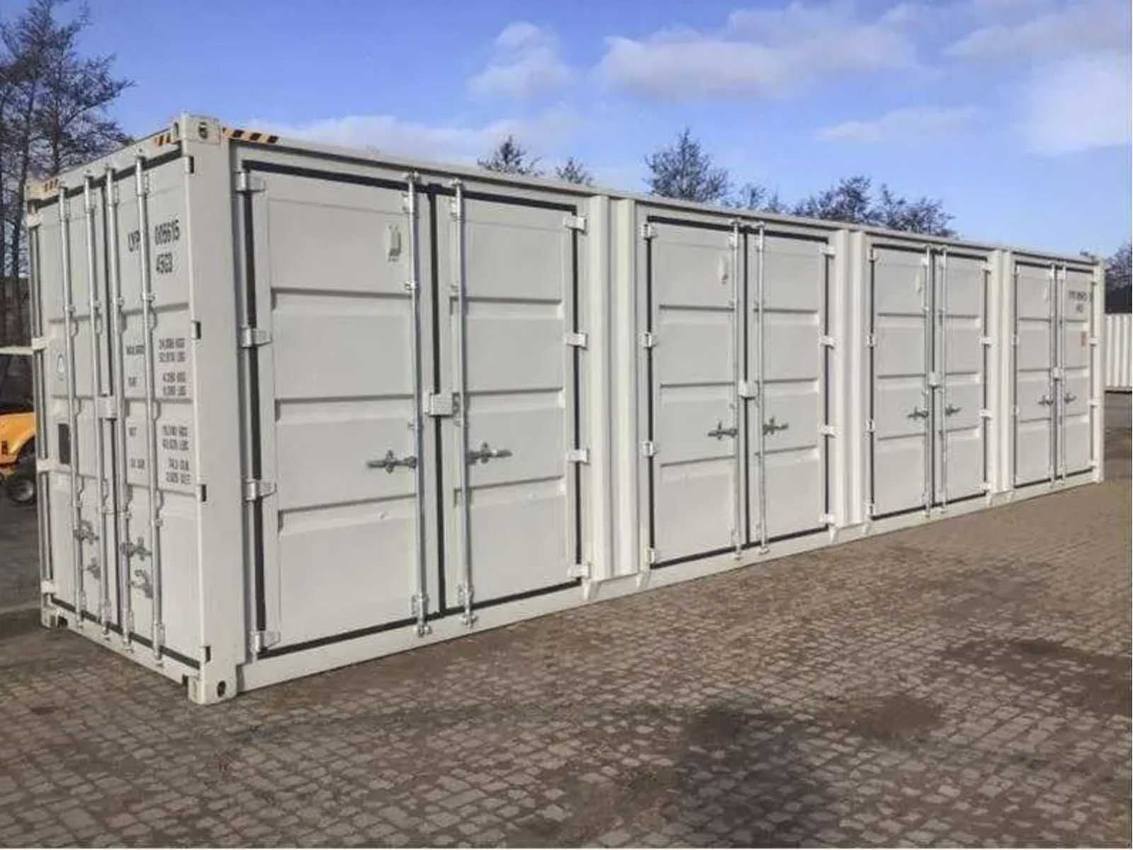 40ft High Cube HQ / 12 meter Opslagcontainer met 3 zijdeuren