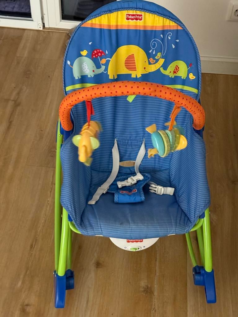 Fisher-Price Wipstoel met trilfunctie en 2 standen, Fisher-Price, Wipstoel, Ophalen of Verzenden, Verstelbaar