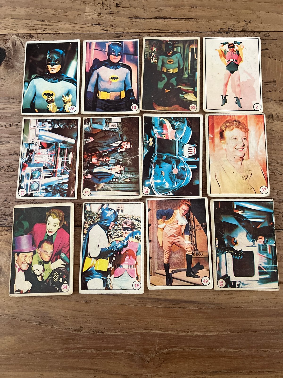 Vintage Batman Ruilkaarten - Jaren '60 TV Serie, Ophalen of Verzenden, Gebruikt, Tv, Foto of Kaart