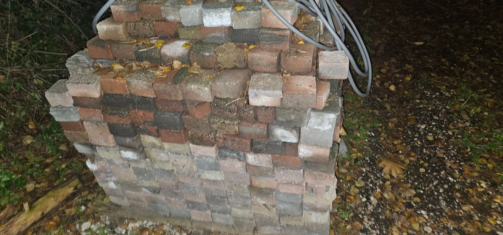 Ca. 1000 gebruikte koppelstones 10x10 cm, Ophalen, Gebruikt, Beton, Klinkers