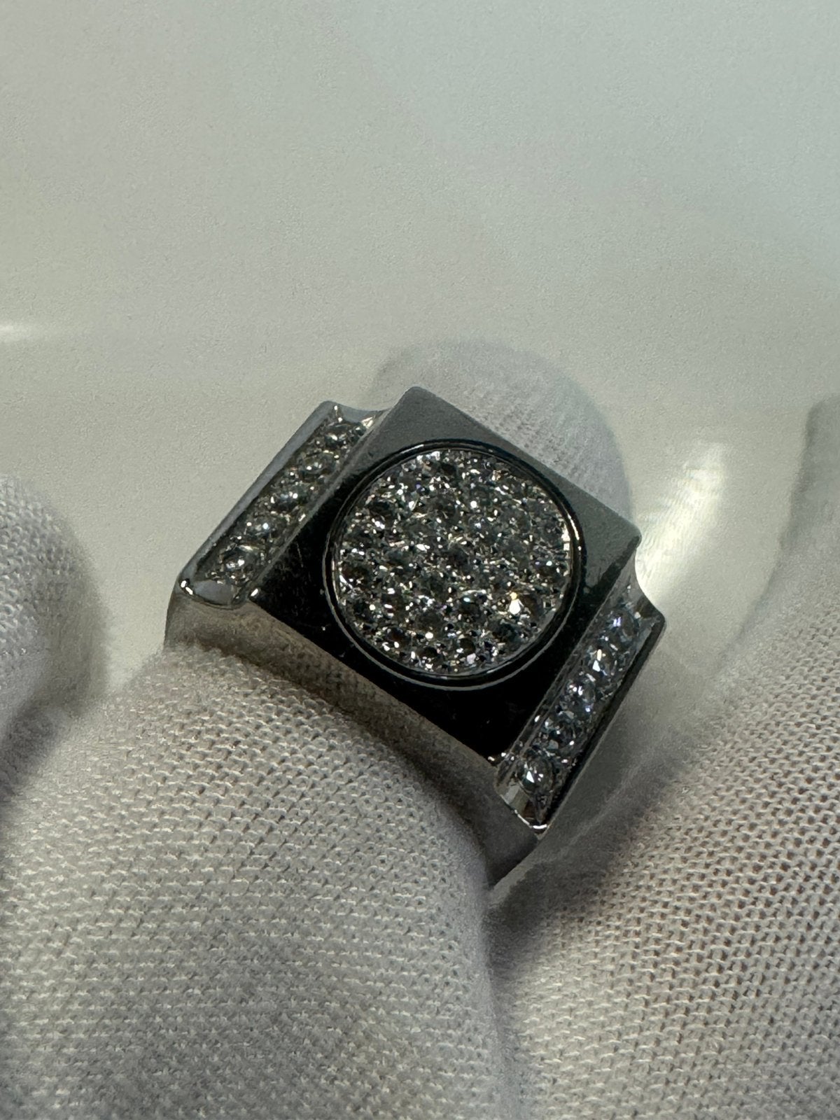 Gouden Ring met Briljant, Sieraden, Tassen en Uiterlijk, Ringen, 20 of groter, Heer, Ophalen of Verzenden, Zo goed als nieuw