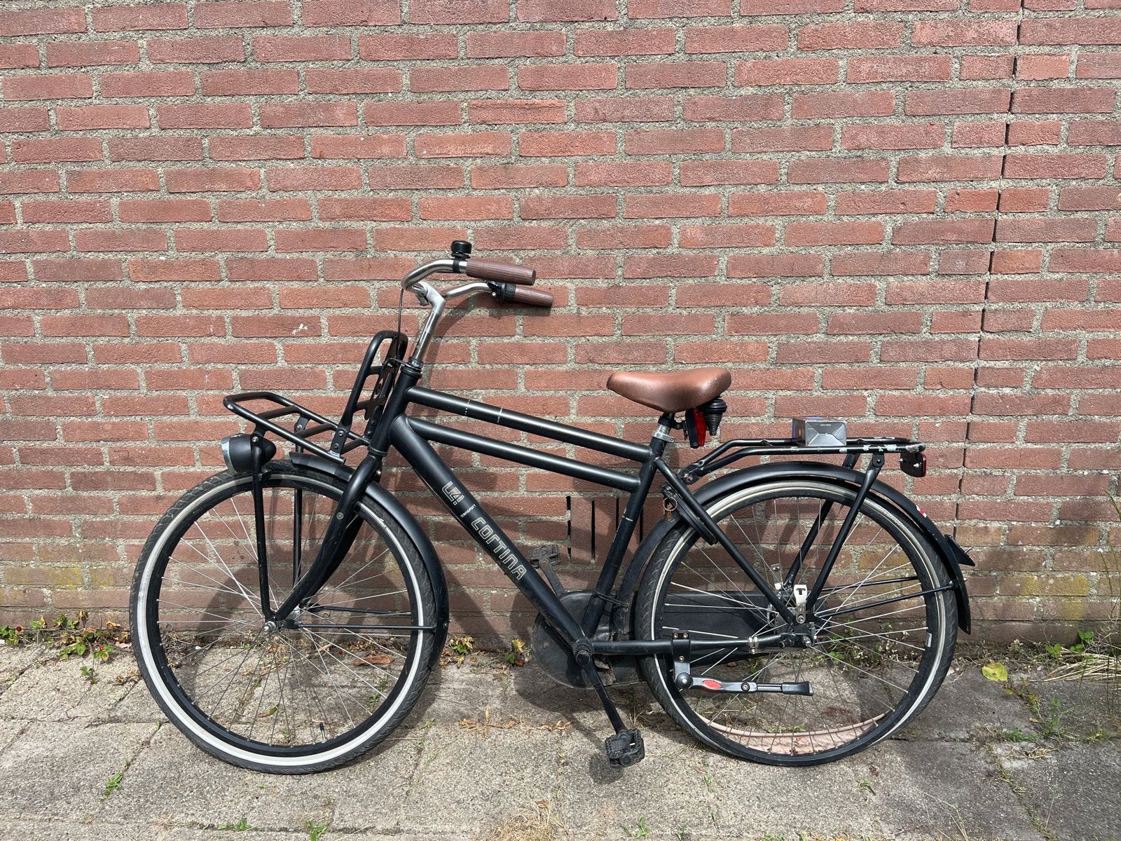 Cortina U4 Transportfiets - Mat Zwart 26 inch, Ophalen, Gebruikt, 26 inch of meer