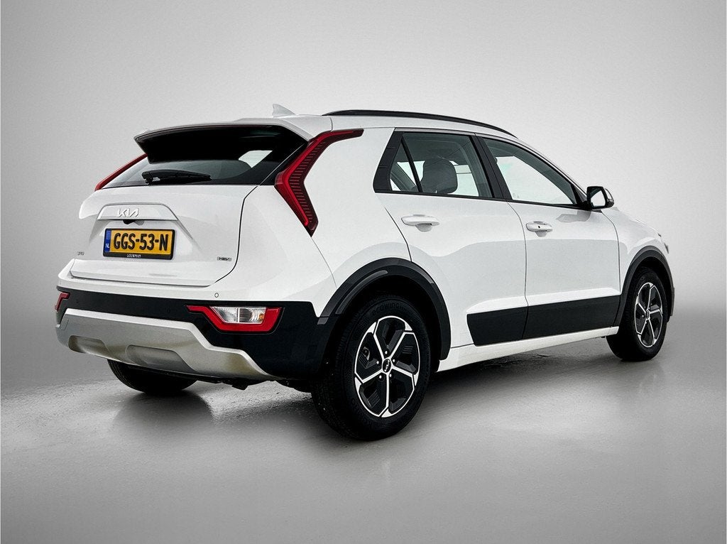 Kia Niro 1.6 GDi Hybrid DynamicLine BTW | NAP | Half Eco-Led, Auto's, Kia, Gebruikt, Leder en Stof, Origineel Nederlands, Bedrijf
