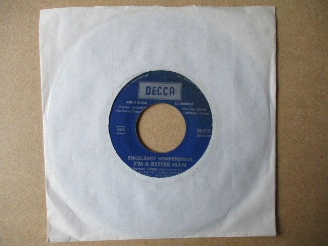 s2488 engelbert humperdinck - im a better man, Ophalen, Gebruikt, 7 inch, Overige genres