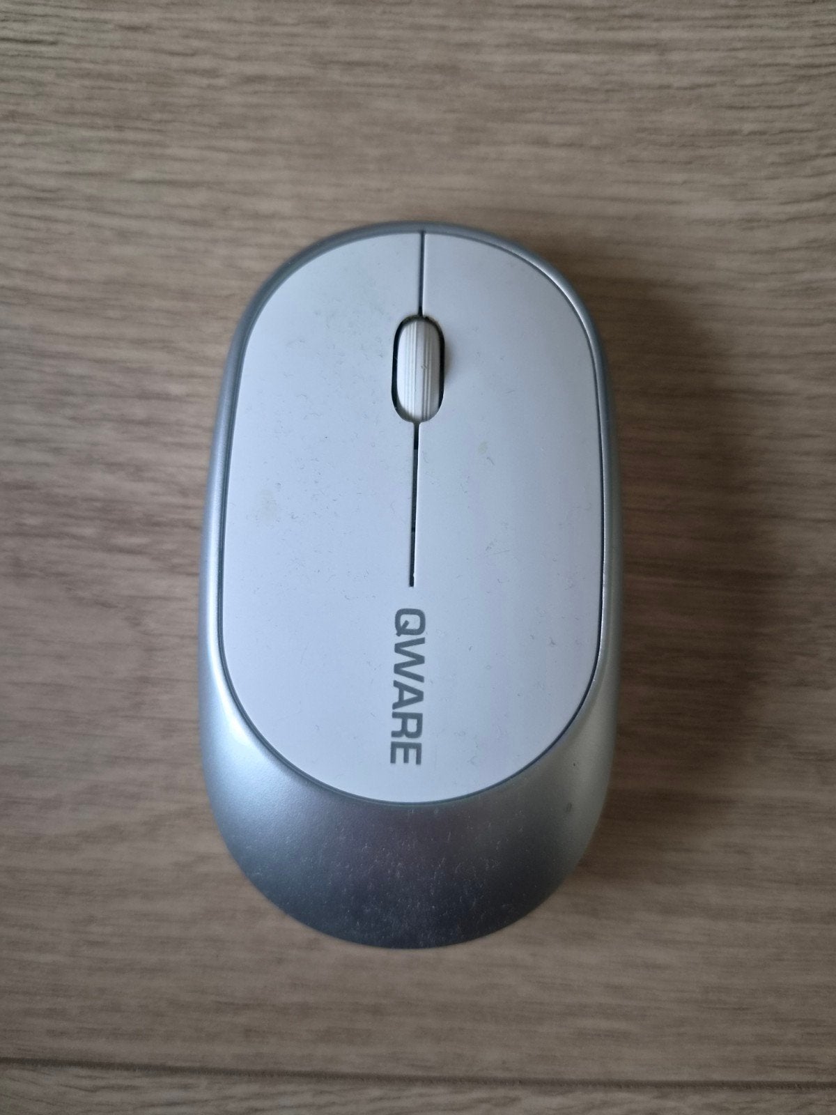 Qware draadloze computermuis - Wit/Zilver, Muis, Gebruikt, Qware, Ophalen of Verzenden