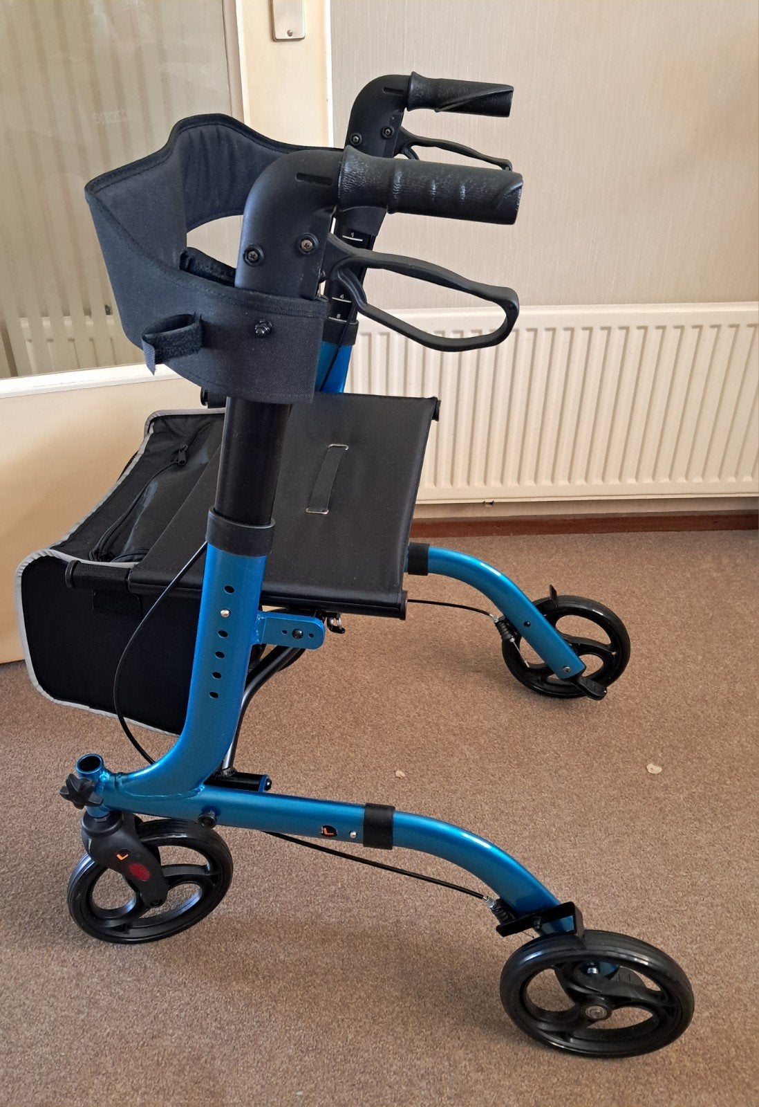 Aluminium rollator, Ophalen