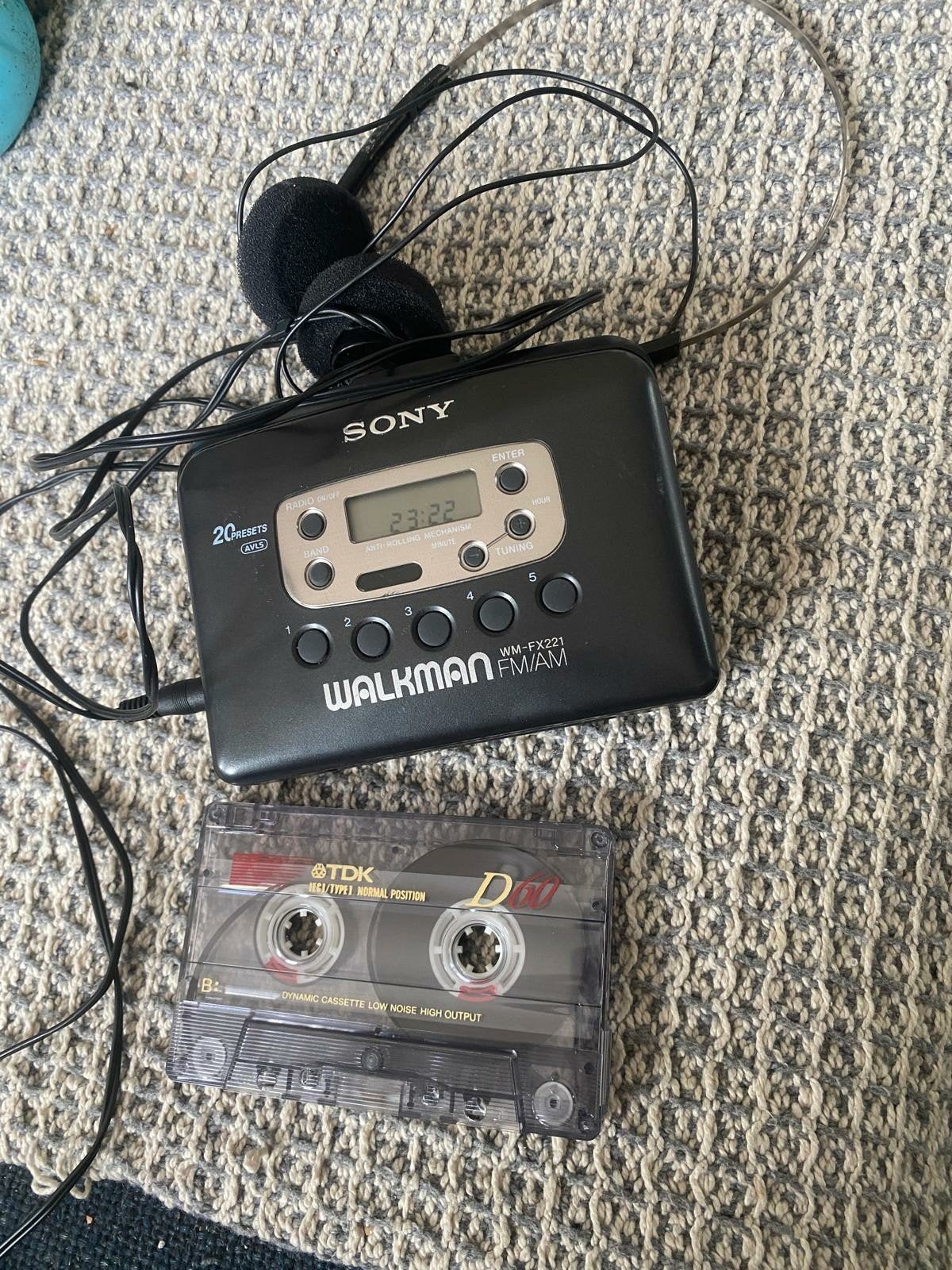 Sony Walkman WM-FX221 FM/AM met koptelefoon en cassette, Ophalen of Verzenden, Walkman