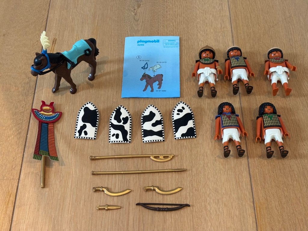 Playmobil 4245 Egyptische krijgers, Complete set, Zo goed als nieuw, Figuren, Historisch