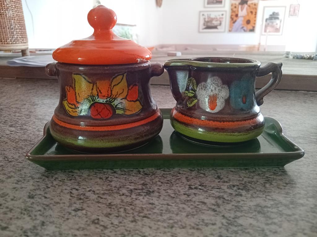 Suiker en melk setje, Ophalen