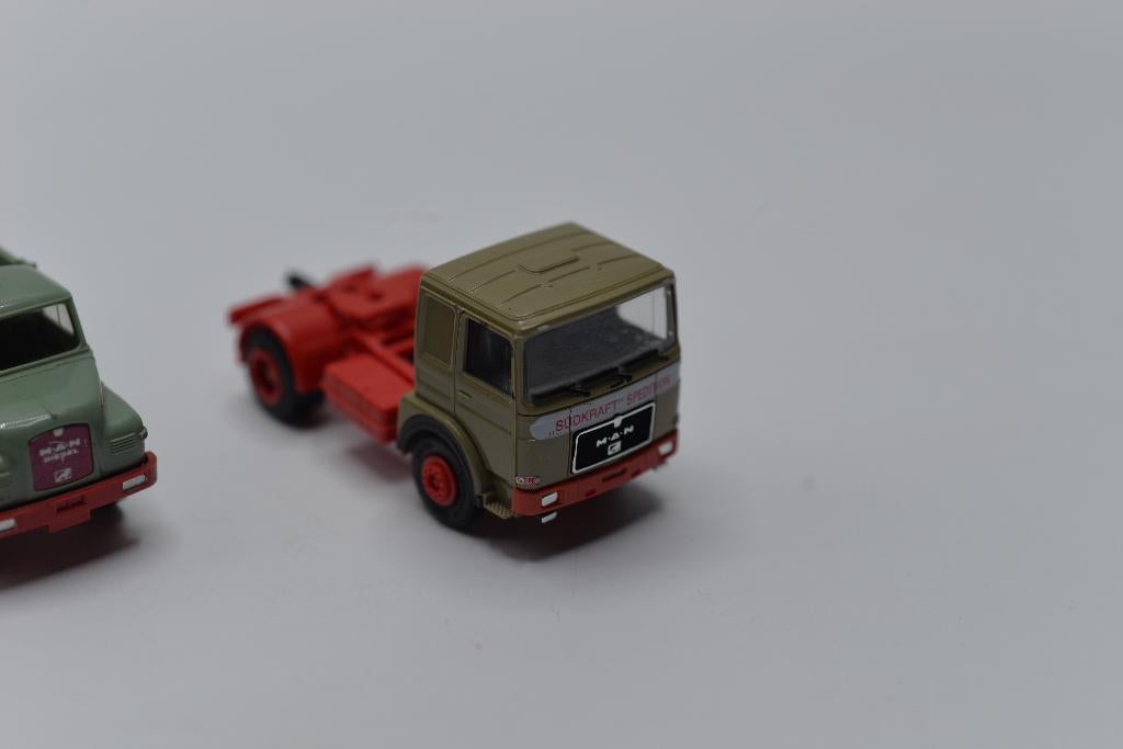 Herpa / Wiking MAN oldtimer vrachtwagens, Gebruikt, Wiking, -, -