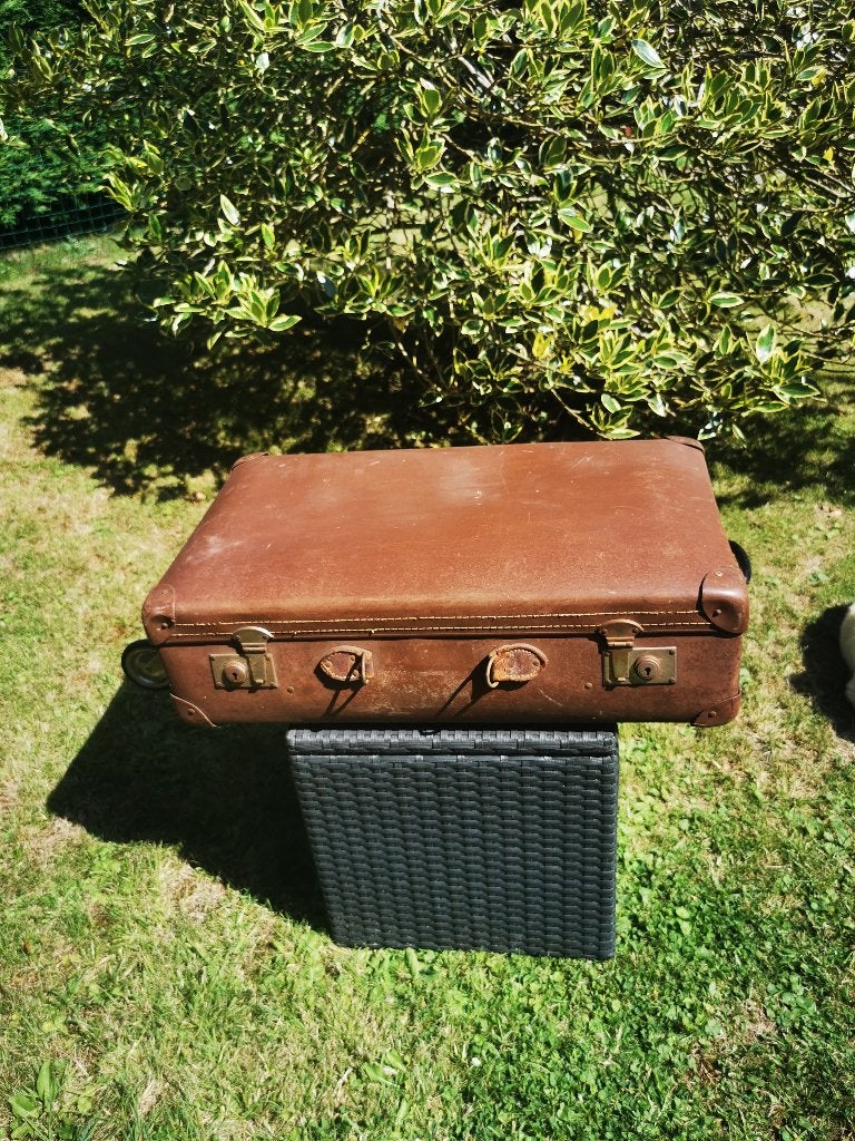 Hele gekke bruine vintage koffer !!, Ophalen